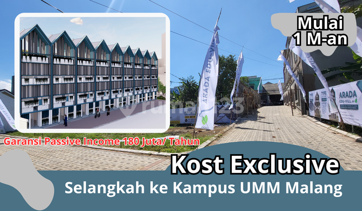 Rumah Kost Exclusive Sisa 5 Unit Saja!!! 2 Menit Kampus UMM Malang