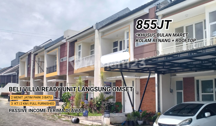 Ready-to-occupy Villa Unit in front of East Java Park 3. Receive Passive Income from the Start!