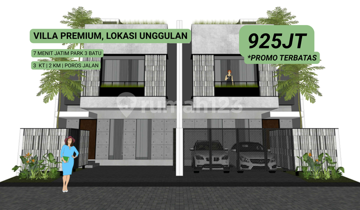 Villa Premiumn Lokasi Dekat Unggulan Wisata Kota Batu