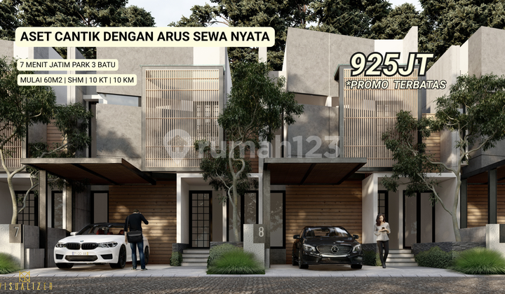 Jual Villa Premium Desain Minimalis Area Wisata Kota Batu