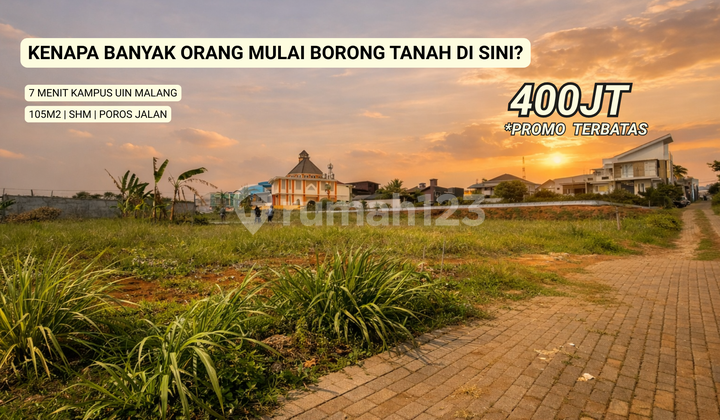 Strategic Land Suitable for Investment in Merjosari Area, Malang