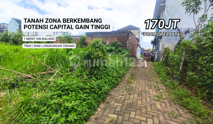 Cheap Land Area Merjosari 7 Minutes to UIN Campus