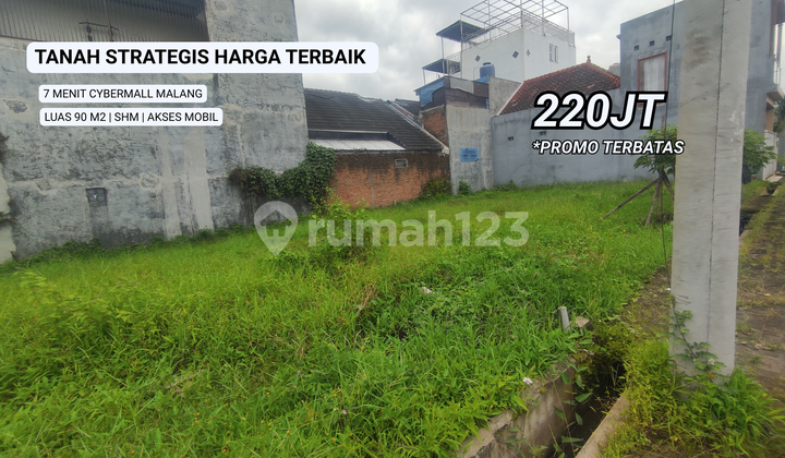 Tanah Murah Strategis Pusat Kota 7 Menit Cyber Mall
