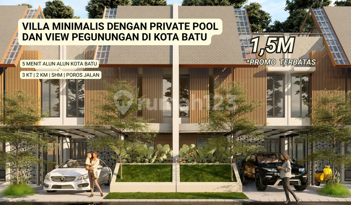 Dijual Villa Mewah Wilayah Favorit Wisata Kota Batu