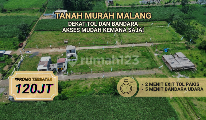 Cheap Land in Malang Near Toll Exit and Airport