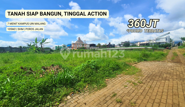 Jual Cepat Tanah Murah Area Merjosari Sangat Cocok untuk di Bangun Hunian