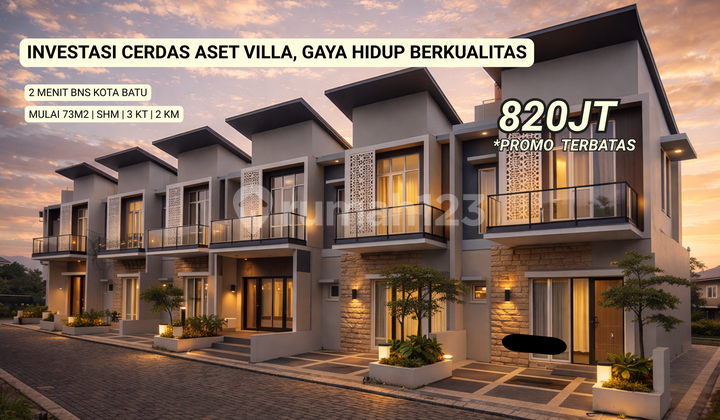 Dijual Villa Murah Area Pusat Wisata Kota Batu