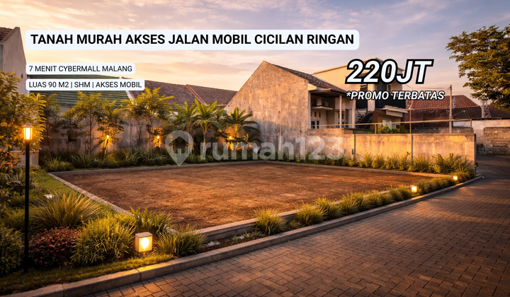 Affordable Land Area in Sukun, Central Malang City
