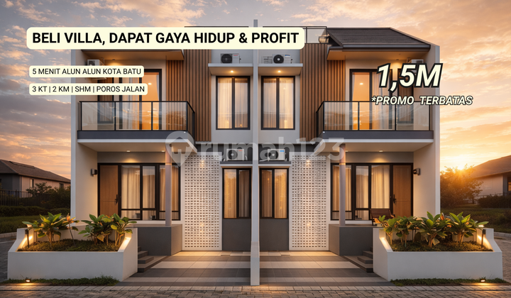 Villa Mewah Area Wilayah Wisata Kota Batu