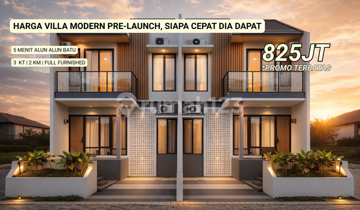 Modern Villa Affordable Price in Batu Tourism City Center Area
