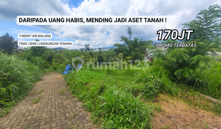 Tanah Kavling Murah Area Merjosari 7 Menit Dari Kampus Uin Malang