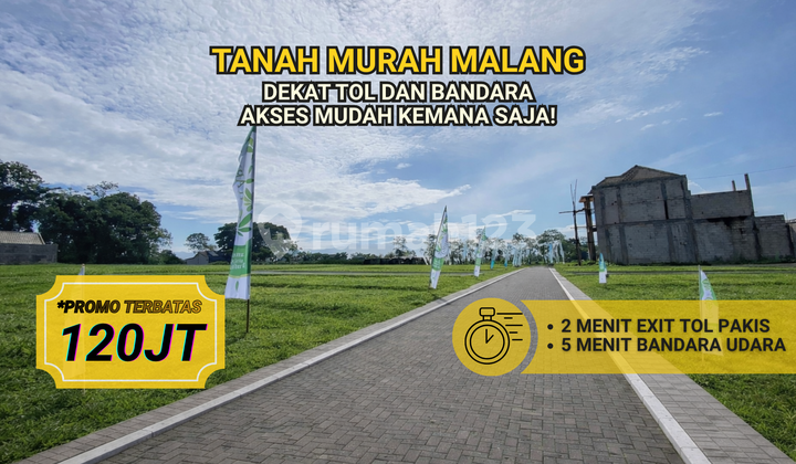 Tanah Strategis Dekat Pintu Tol dan Bandara Udara di Malang Tanah Strategis Dekat Pintu Tol dan Bandara Udara di Malang
