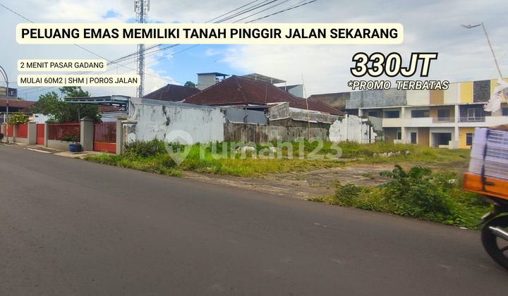 Tanah Pinggir Jalan Murah Area Bumiayu Gadang Malang