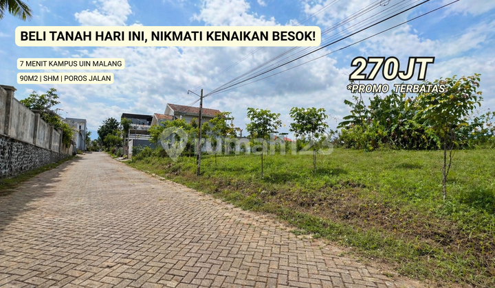 Tanah Strategis Area Merjosari 5 Menit Kampus Uin Malang Tanah Strategis Area Merjosari 5 Menit Kampus Uin Malang