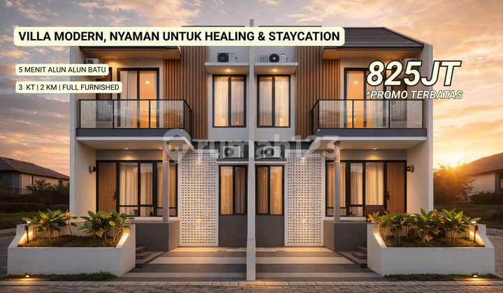 Villa Premium Murah Area Pusat Wisata Kota Batu