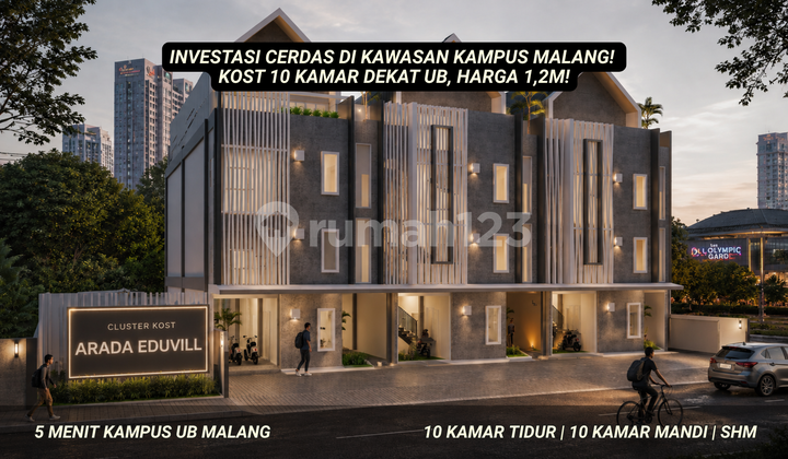 Rumah Kost Full Furnished 10 Kamar 1,2M 5 Menit Kampus Ub Rumah Kost Full Furnished 10 Kamar 1,2M 5 Menit Kampus Ub