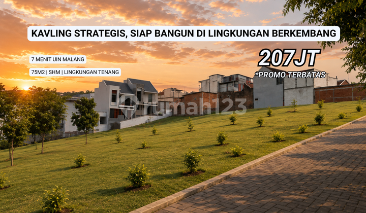 Tanah Kavling Strategis Merjosari Malang 7 Menit Kampus Ub