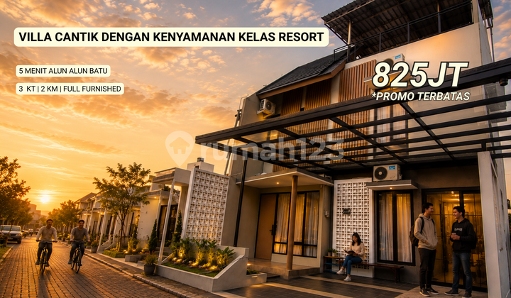 Luxury Villa 800 Million 3 Minutes from Batu City Square Luxury Villa 800 Million 3 Minutes from Batu City Square