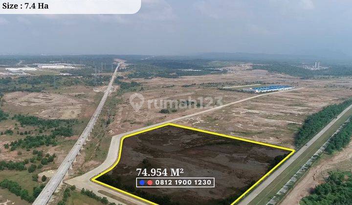 Kavling Industri 7,4ha di Kawasan Industri Artha Hill Karawang Barat Dekat Ke Deltamas, Jababeka, Delta Silicon, Mm2100, Cikarang 1