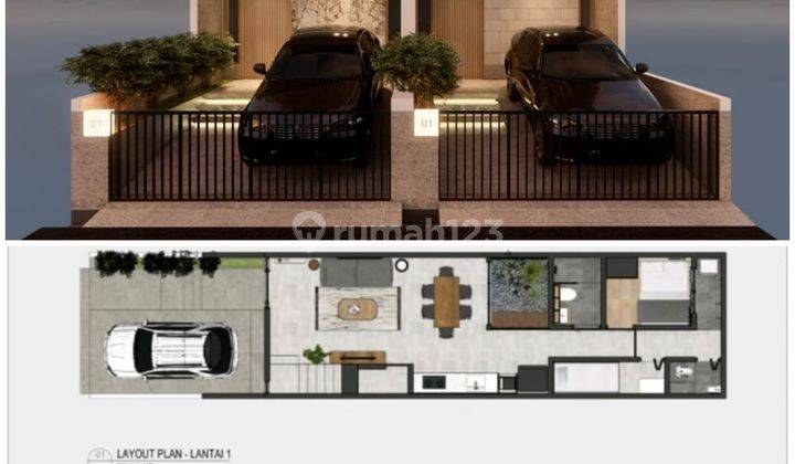 Dijual Cepat Rumah Brand New 2 Lantai Di Kelapa Gading  1