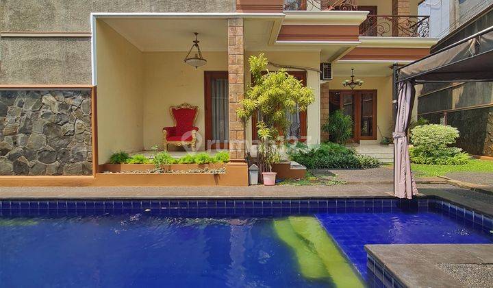 Rumah Siap Huni Lokasi Strategis Private Pool Di Veteran Bintaro 1