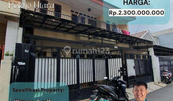 Rumah 2lt Petojo Utara Akses Mobil Tengah Kota Dekat Mall Rm132 1