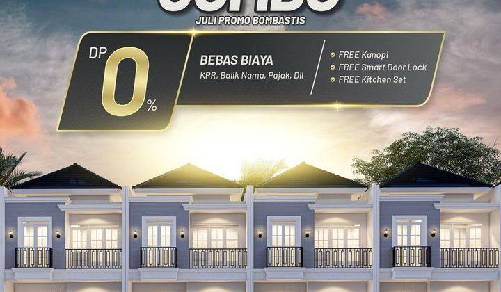 Dapatkan Segera Rumah 2 Lantai Baru SHM Terlaris,dp.0 Strategis 1