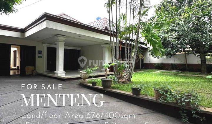 Rumah Menteng Lokasi Tenang Jalan Lebar Jual Cepat 1