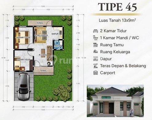 Perumahan Komplek Berbagai Tipe Dijual di Jl. Lintas Timur Tenayan Raya 2