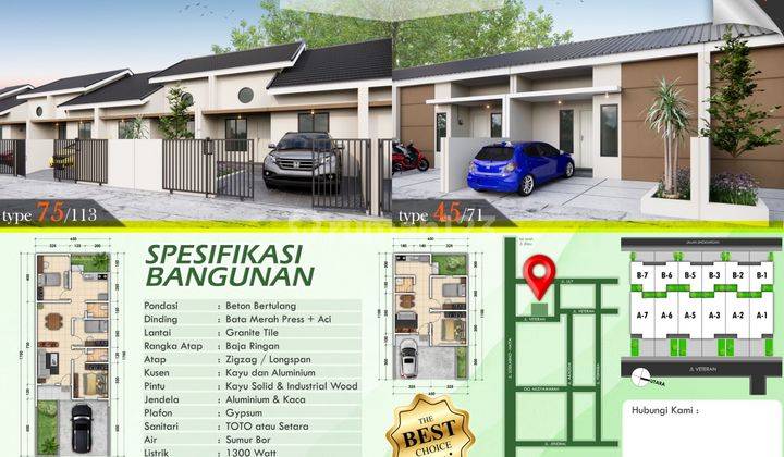 Perumahan Type 45 Dan Type 75 Dijual di Jl. Soekarno Hatta Pekanbaru 1