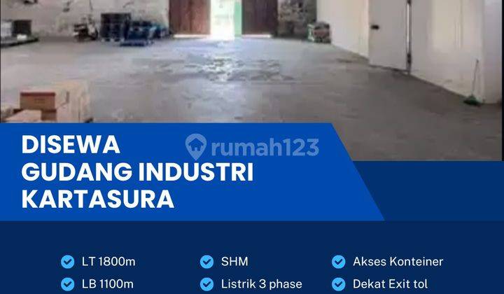 Disewakan Gudang Strategis Zona Industri 1800m2 Lokasi Kartasura,sukoharjo  1