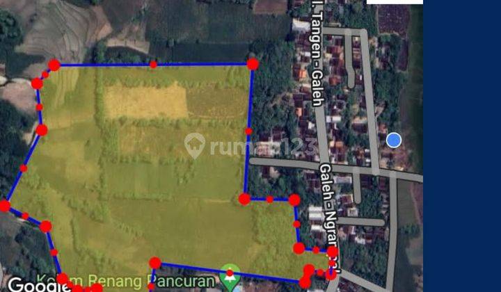 Dijual Cepat Lahan Zona Industri,lokasi Tangen,sragen,10 Ha,bu  2