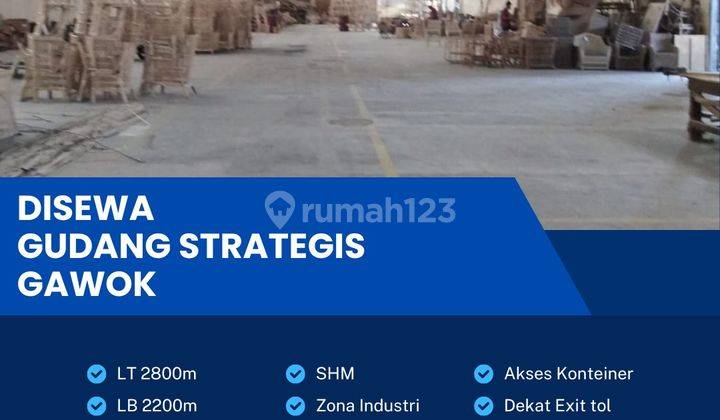 Disewakan Gudang Strategis Industri 2800m2 Gawok,sukoharjo 1