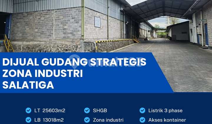 Gudang Strategis Industri Lokasi Salatiga Luas 2,5 Ha