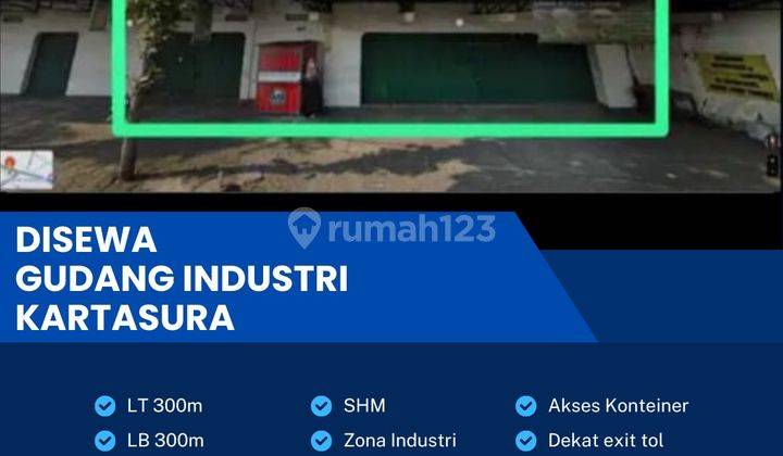 Disewakan Gudang Strategis Industri 300m2 Lokasi Kartasura,sukoharjo  1