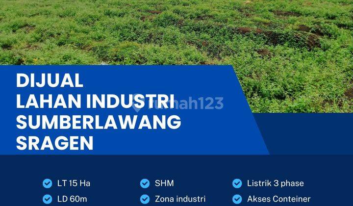 Dijual Lahan Zona Industri 15ha Lokasi di Sumberlawang,sragen Bu  1