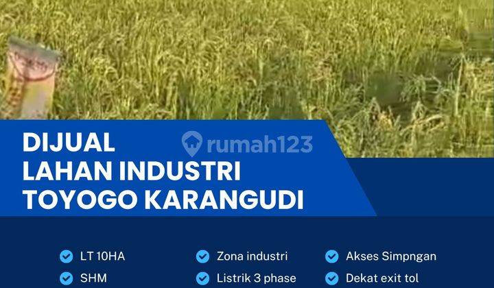 Dijual Tanah Industri Pergudangan 10 Ha Berlimbah di Sragen Bu  1