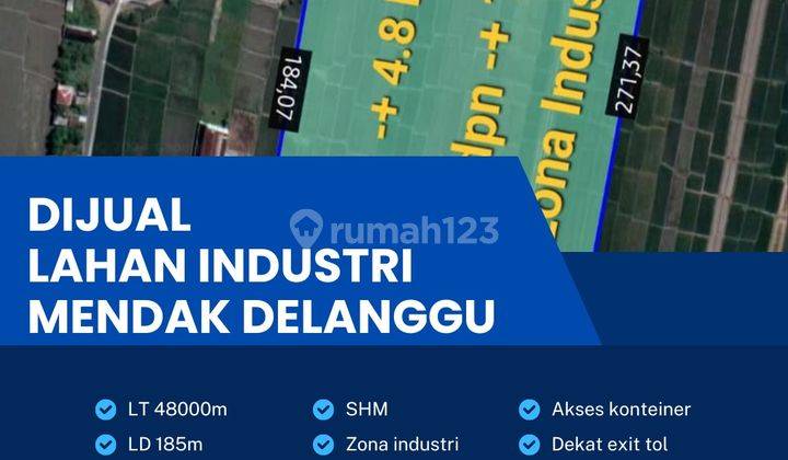 Dijual Tanah Industri Pergudangan 4,8 Ha Lokasi Klaten  1