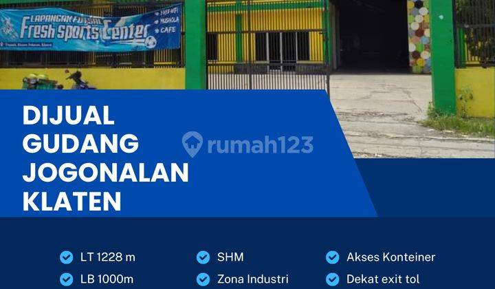 Dijual Gudang Industri Pergudangan 1228m Berlimbah Klaten  1