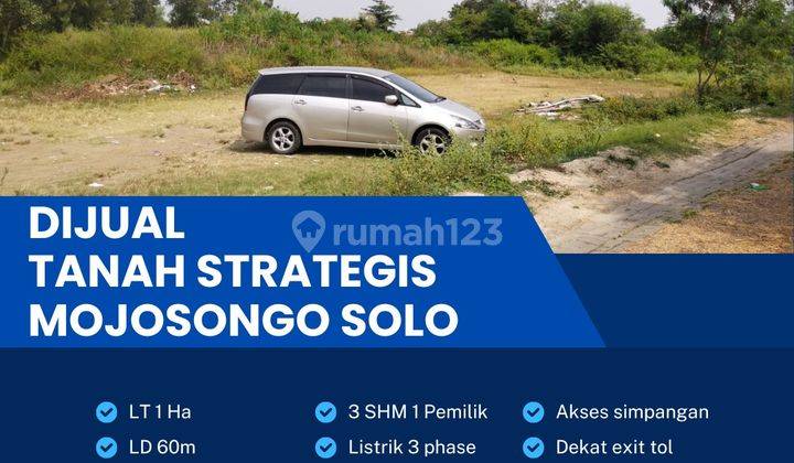 Dijual Lahan Zona Pekarangan 1 Ha Lokasi di Mojosongo,solo Bu  1