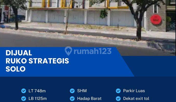 Dijual Ruko Strategis 3 Lantai Luas 48m2 Lokasi Surakarta  1