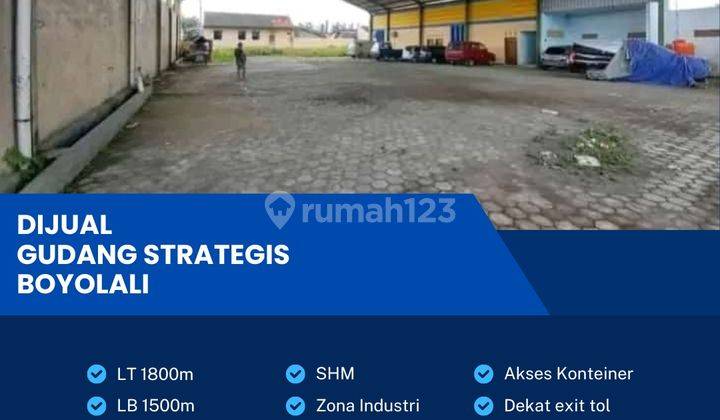 Dijual Gudang Ex Garasi Bis Industri Pergudangan 1800m2 Boyolali 1