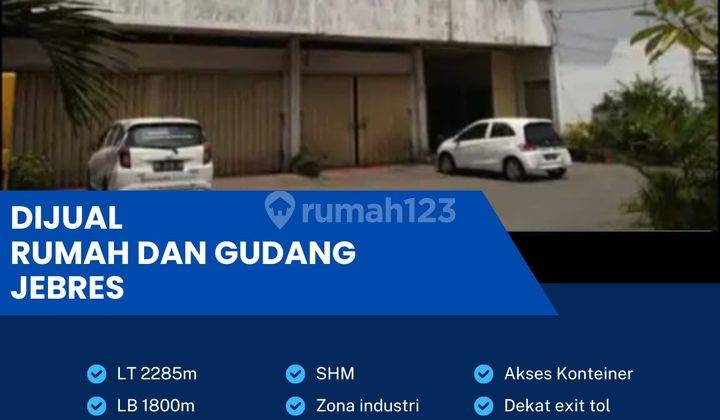 Dijual Rumah dan Gudang Industri Strategis 2285m2  Jebres, Surakarta  1