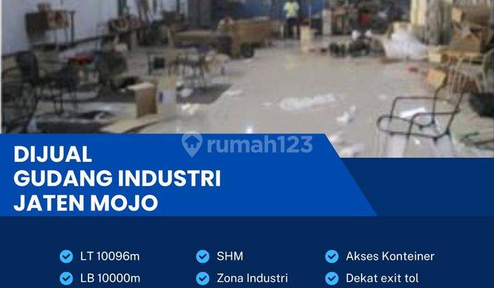 Dijual Gudang Strategis Zona Industri,lokasi Jaten, Karanganyar 1 Ha,bu  1