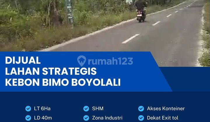 Dijual Cepat Lahan Industri,lokasi Kebonbimo,boyolali 6 Ha,bu  1