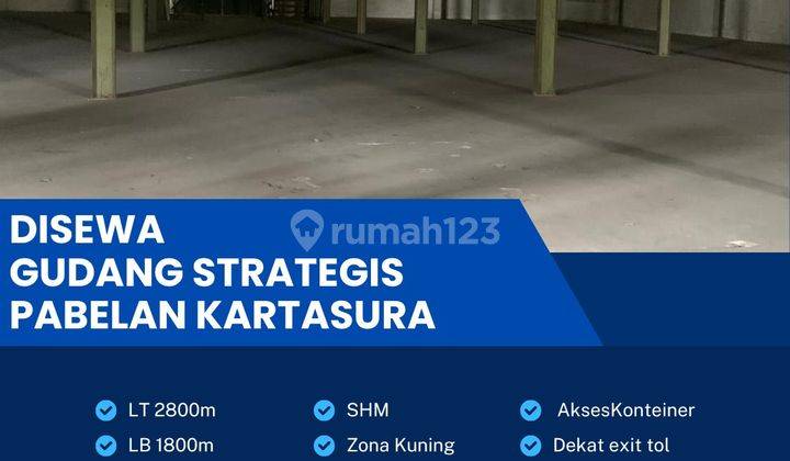 Disewa Gudang Strategis 2800m2 Pekarangan Lokasi Kartasura, Sukoharjo  1