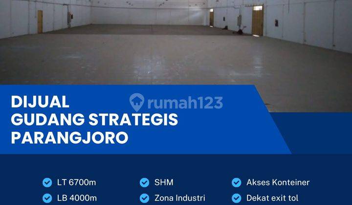 Dijual Gudang Zona Industri 6700m2,Lokasi Parangjoro,sukoharjo Bu  1