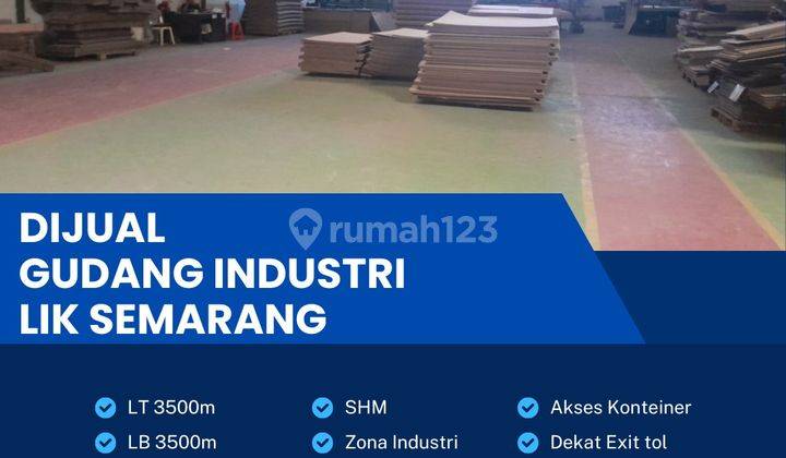 Dijual Cepat Gudang Industri 3500m2,Lokasi Genuk,semarang Bu  1