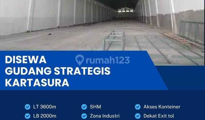 Disewa Cepat Gudang Zona Industri 3600m2 Lokasi Kartasura,sukoharjo  1