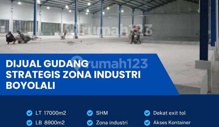 Warehouse Strategic Industrial Zone Location Boyolali Area 17000m2
